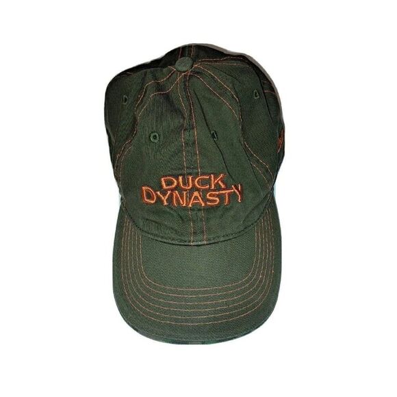 Duck Dynasty Mens Green and Orange Adjustable Baseball style cap hat - Picture 1 of 6